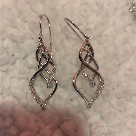 Zales Jewelry - 1/5 CTW 10K White Gold Earrings